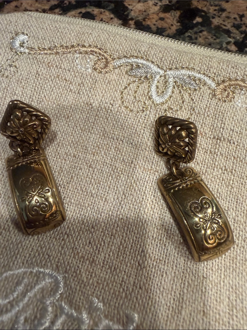 Brighton Gold Tone Dangle Earrings